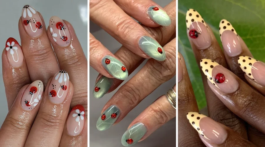 Ladybug Nails